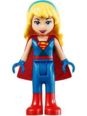 LEGO Minifigure-Supergirl - Blue Legs and Red Boots, Blue Gloves (41238)-DC Super Hero Girls-SHG011-Creative Brick Builders
